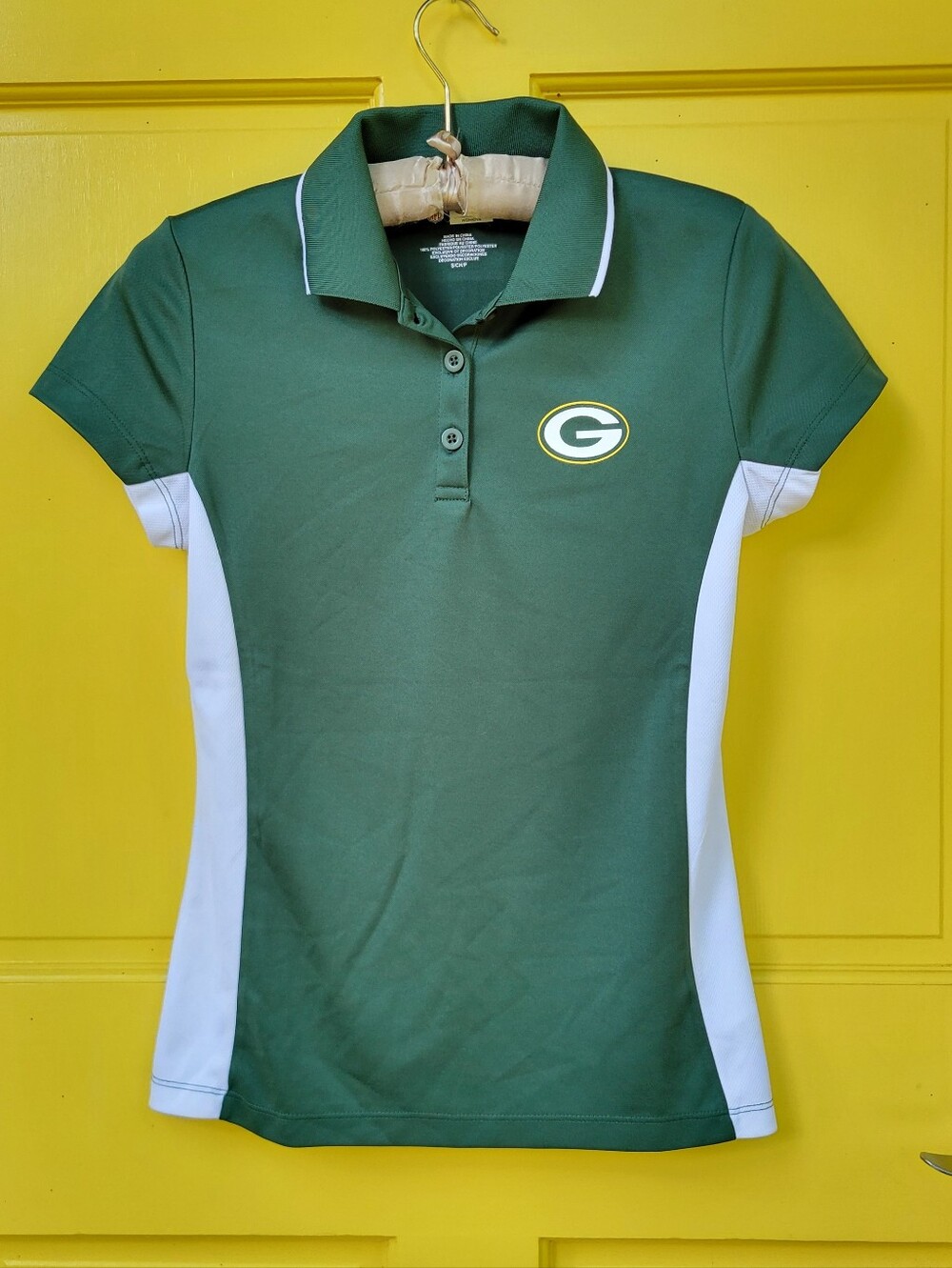 NFL Team Apparel Green Bay Packers Polo Shirt Women's Small Performance